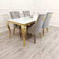 Louis Gold Dining Table