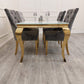 Louis Gold Dining Table