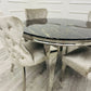 Louis Chrome Dining Table