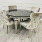 Louis Chrome Dining Table