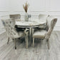 Louis Chrome Dining Table