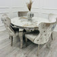 Louis Chrome Dining Table