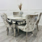 Louis Chrome Dining Table