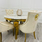 Louis Gold Dining Table
