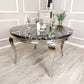 Louis Chrome Dining Table