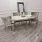 Louis Chrome Dining Table