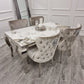 Louis Chrome Dining Table
