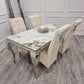 Louis Chrome Dining Table