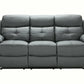 Lopez Recliner 3+2 Seater Genuine Grey Leather Sofa Set