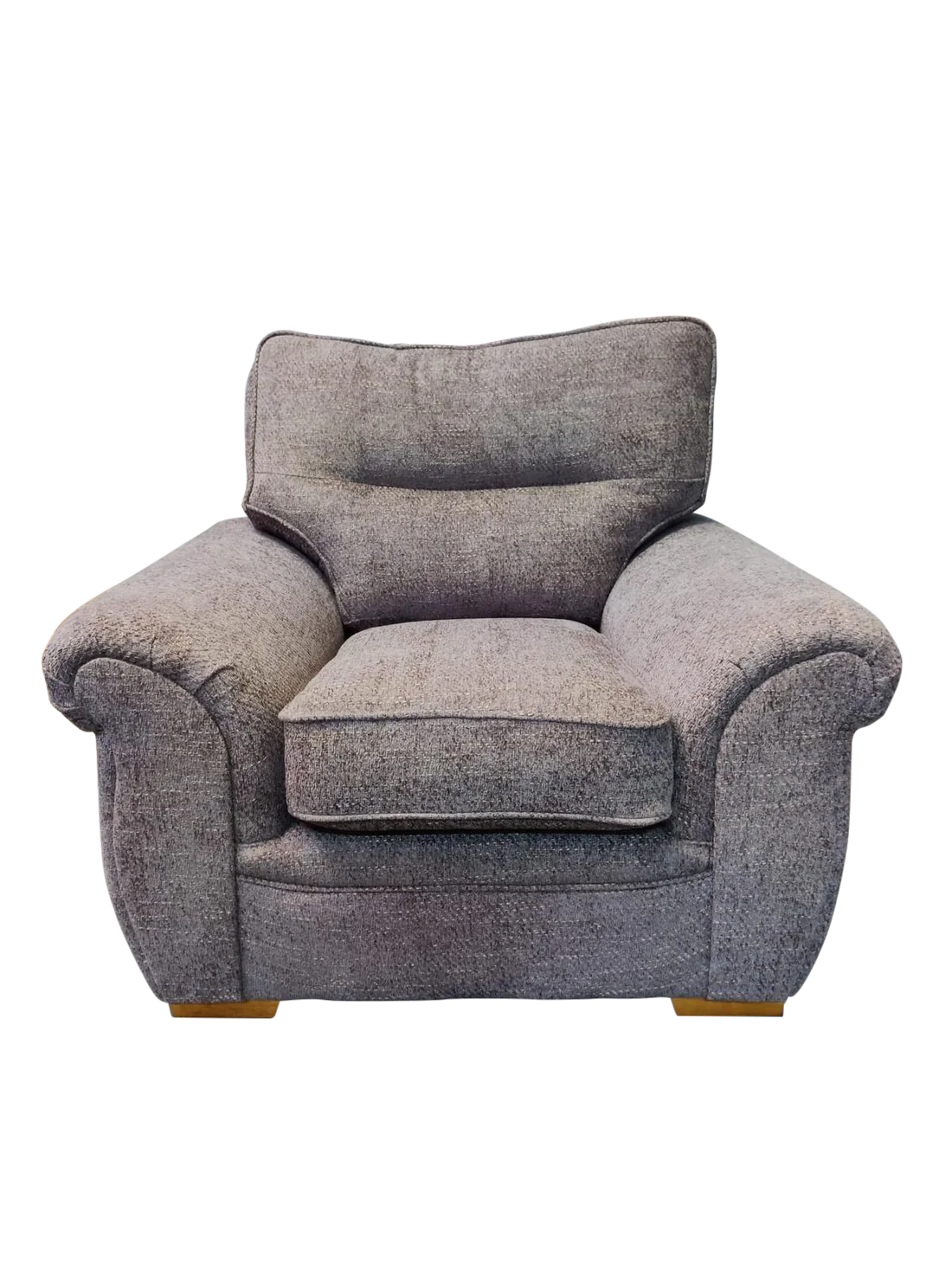 Mayor Original Premium Tweed Grey Real Fabric Sofas For Old People