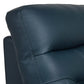 Megan Original Reclining Navy Blue Real Leather Sofas
