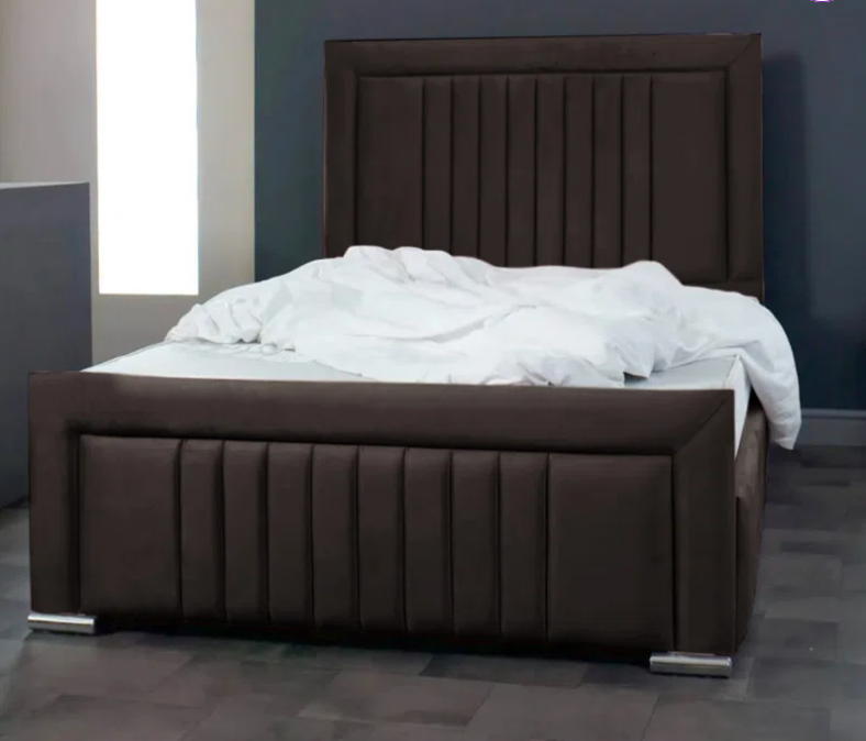 Alama Upholstered Panel Bed
