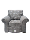 Regal Bespoke Flattened Leaves Grey Real Fabric Sofas For Old People