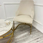 CHELMSFORD VELVET DINING CHAIR GOLD
