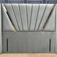 Crown Wing Bed Frame With Gold Strip