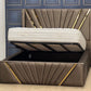MODERN CROWN TWIN TRIM WING BED