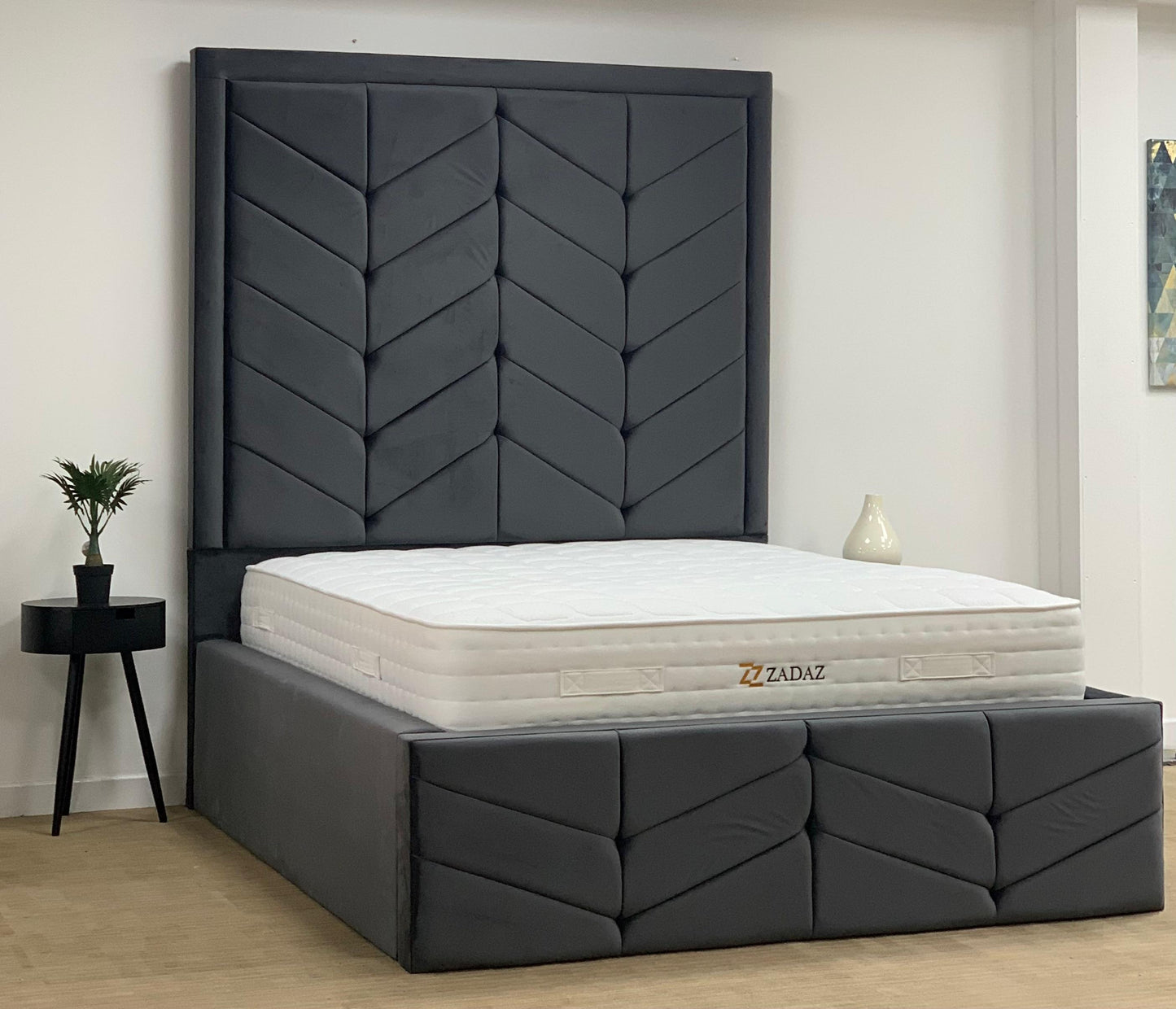 OREGON BED FRAME HIGHER HEADBOARD SPLIT 2 PIECE