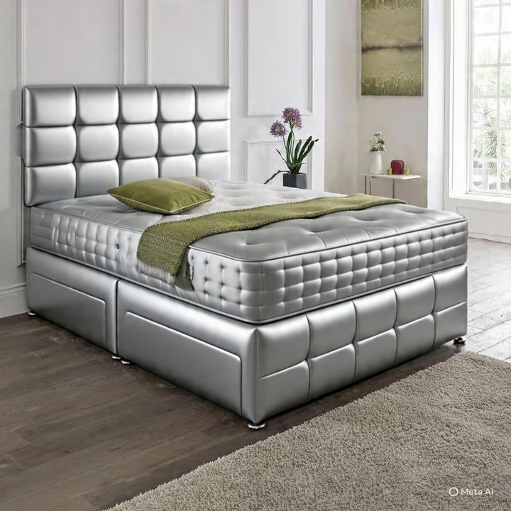 Rio Matching Headboard & Footboard Divan Set - Choice of Mattress & Optional Storage