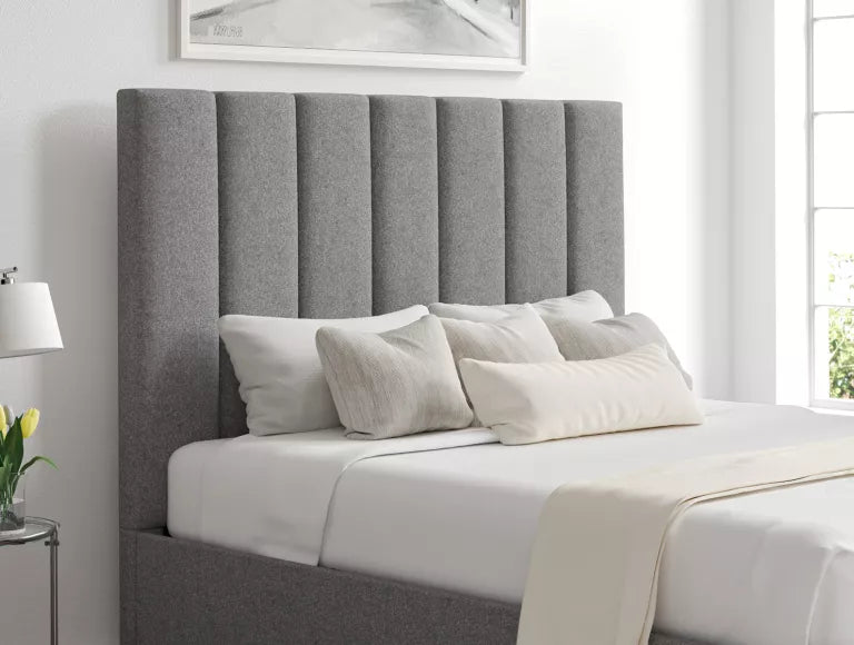 Amalfi Arran Pebble Upholstered Ottoman Bed Frame Only
