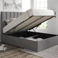 Amalfi Arran Pebble Upholstered Ottoman Bed Frame Only