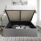 Amalfi Arran Pebble Upholstered Ottoman Bed Frame Only