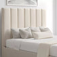 Amalfi Boucle Ivory Upholstered Ottoman Bed Frame Only
