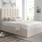 Amalfi Boucle Ivory Upholstered Ottoman Bed Frame Only