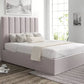 Amalfi Hugo Dove Upholstered Ottoman Bed Frame Only