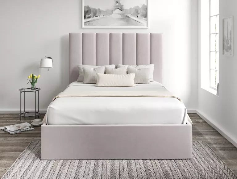 Amalfi Hugo Dove Upholstered Ottoman Bed Frame Only