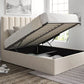 Amalfi Hugo Ivory Upholstered Ottoman Bed Frame Only