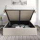 Amalfi Hugo Ivory Upholstered Ottoman Bed Frame Only