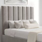 Amalfi Hugo Platinum Upholstered Ottoman Bed Frame Only