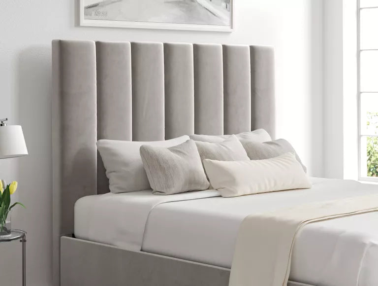 Amalfi Hugo Platinum Upholstered Ottoman Bed Frame Only