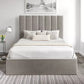 Amalfi Hugo Platinum Upholstered Ottoman Bed Frame Only