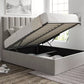 Amalfi Hugo Platinum Upholstered Ottoman Bed Frame Only