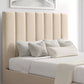 Amalfi Linea Linen Upholstered Ottoman Bed Frame Only