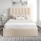 Amalfi Linea Linen Upholstered Ottoman Bed Frame Only