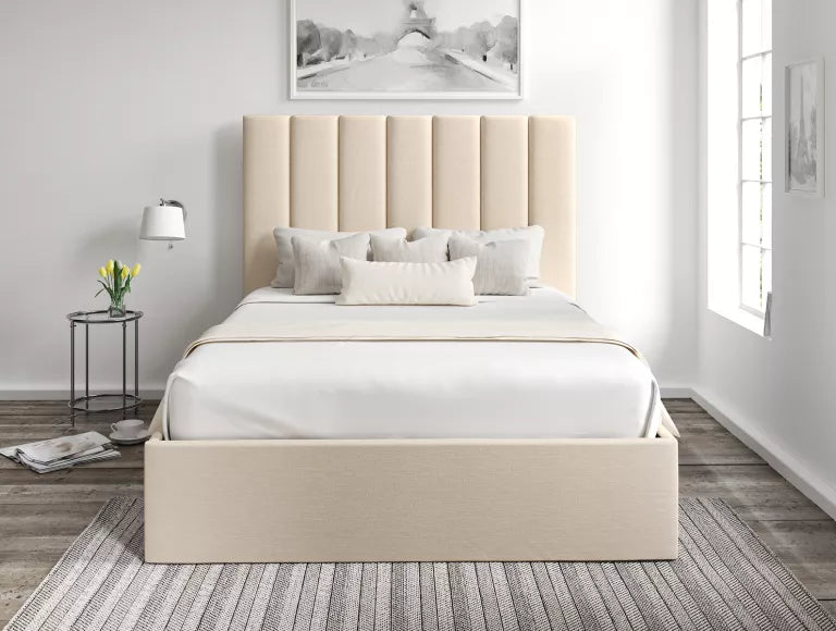 Amalfi Linea Linen Upholstered Ottoman Bed Frame Only