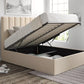 Amalfi Linea Linen Upholstered Ottoman Bed Frame Only