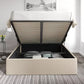 Amalfi Linea Linen Upholstered Ottoman Bed Frame Only