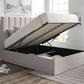 Amalfi Trebla Chalk Upholstered Ottoman Bed Frame Only