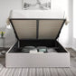 Amalfi Trebla Chalk Upholstered Ottoman Bed Frame Only