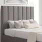 Amalfi Trebla Charcoal Upholstered Ottoman Bed Frame Only