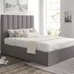 Amalfi Trebla Charcoal Upholstered Ottoman Bed Frame Only