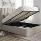 Amalfi Trebla Flax Upholstered Ottoman Bed Frame Only