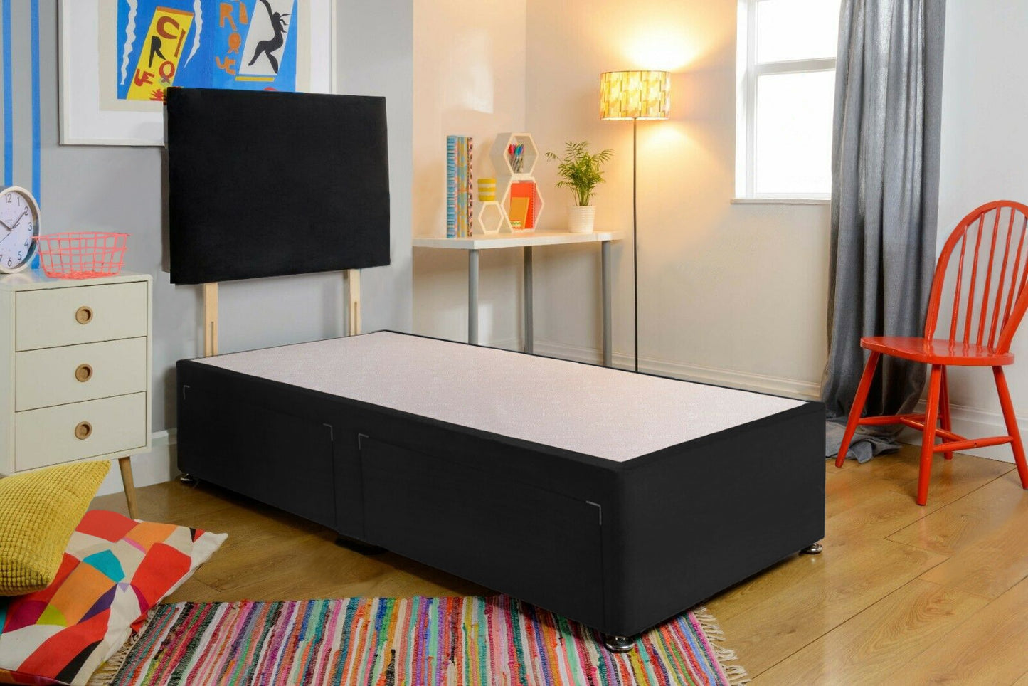 Kids Classic Divan Set - Choice of Mattress & Optional Storage