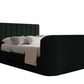 Berkley Upholstered Hugo Bottle Green Ottoman TV Bed - Bed Frame Only
