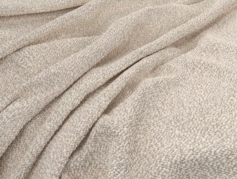 Napoli Boucle Ivory Upholstered Ottoman Bed Frame Only