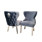 Chelsea Dining Chair with Lion Knocker & Buttoned Back