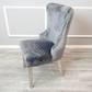 Chelsea Dining Chair with Lion Knocker & Buttoned Back